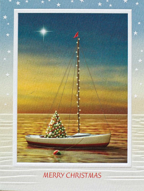 Sail Away Petite Boxed Cards - The Country Christmas Loft