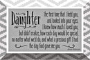 Daughter 4x6 - Classic Horizontal Easel Back Mirrored Plaque