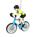 Bicycle Riding Ornament - Blue Bike