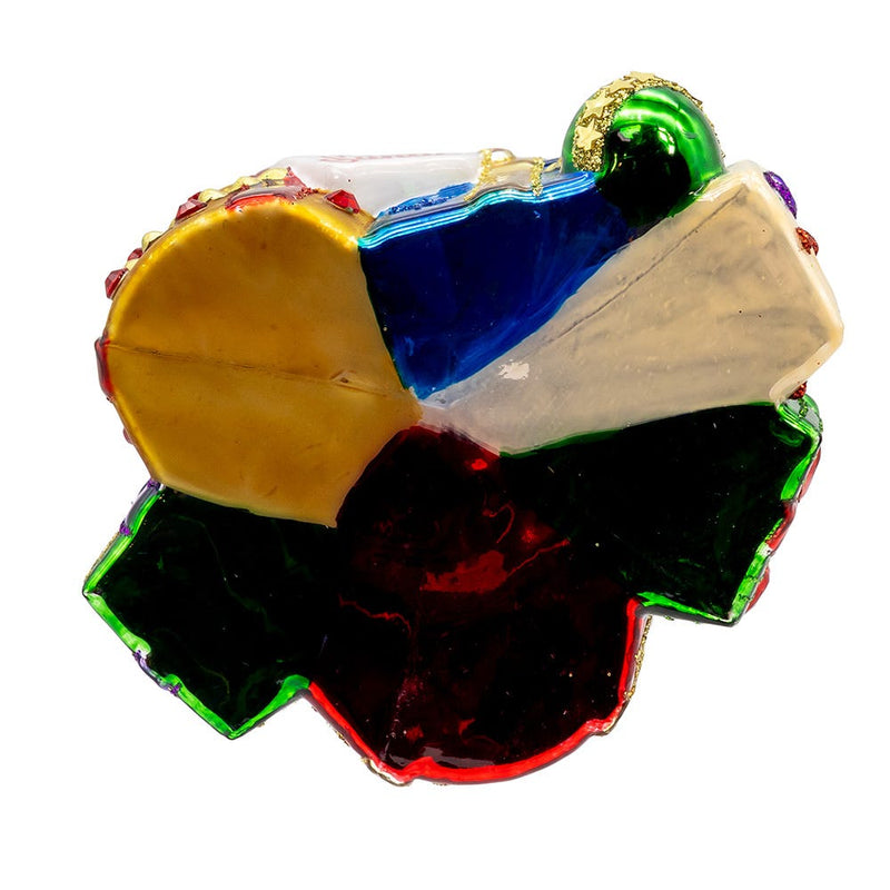 Bellissimo Glass Stacked Presents Ornament