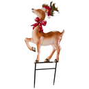 Metal Reindeer Stake - 34 Inch
