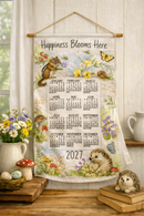 2027 Linen Calendar Towel - Spring Critters - Calendars - by Kay Dee Design - view 2