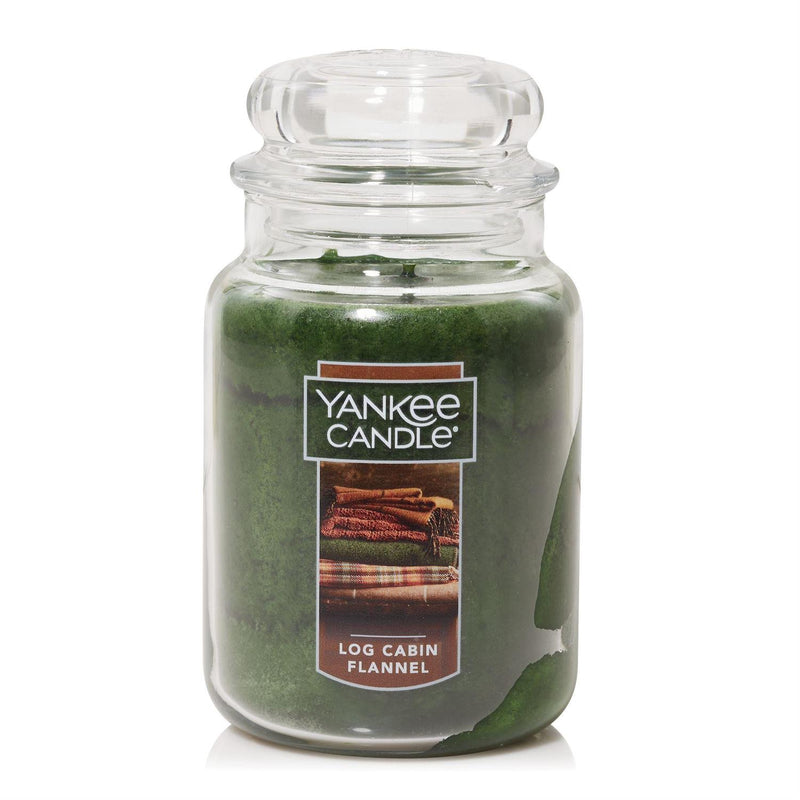 Yankee Candle Original Jar Candle -  Log Cabin Flannel - Large