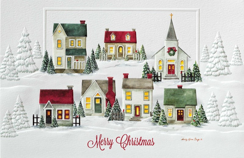 Christmas Village Christmas Boxed Cards