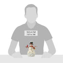 Snowman with Cardinal and Twig Figurine