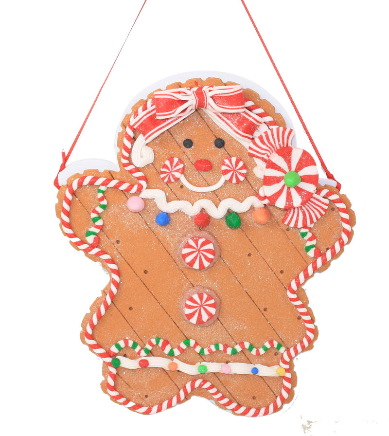 9 Inch Ornament Gingerbread - Woman - The Country Christmas Loft