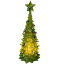 8 Inch Lighted Acrylic Christmas Tree - Green