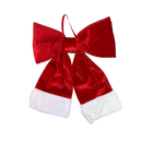 Luxury Santa Red Padded Pillow Bow