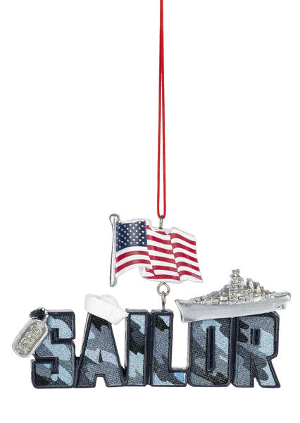 Military Text Ornament - Sailor