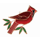 Stained Glass Cardinal Suncatcher - Home & Living >> Suncatchers - by Park Designs