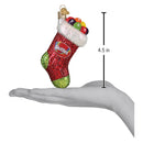 Skittles Stocking  Glass Ornament - Christmas >> Ornaments >> Glass - by Old World Christmas - view 4