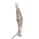 Capiz Silver Snowflake Star Treetop - 10-Light - 14 Inch