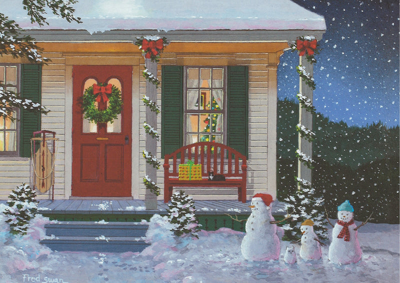 Fred Swan  Christmas Welcome - Boxed Christmas Cards