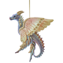 Pearlescent Pink and Copper Dragon - Christmas >> Ornaments >> Animals - by Kurt Adler