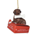 Dachshund with Bone Ornament