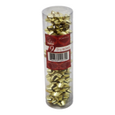 Tiny Metallic Bows in a Tube 9 Pack - Gold - Gift Shoppe >> Gift Wrap - by Paper Images