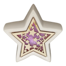 Color Changing Dolomite & Wood Decor - Star - Christmas >> Decor - by Gerson