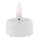 4-Piece Plastic LED Tealight Set with Bullet Flame - Battery Operated - by Gerson
