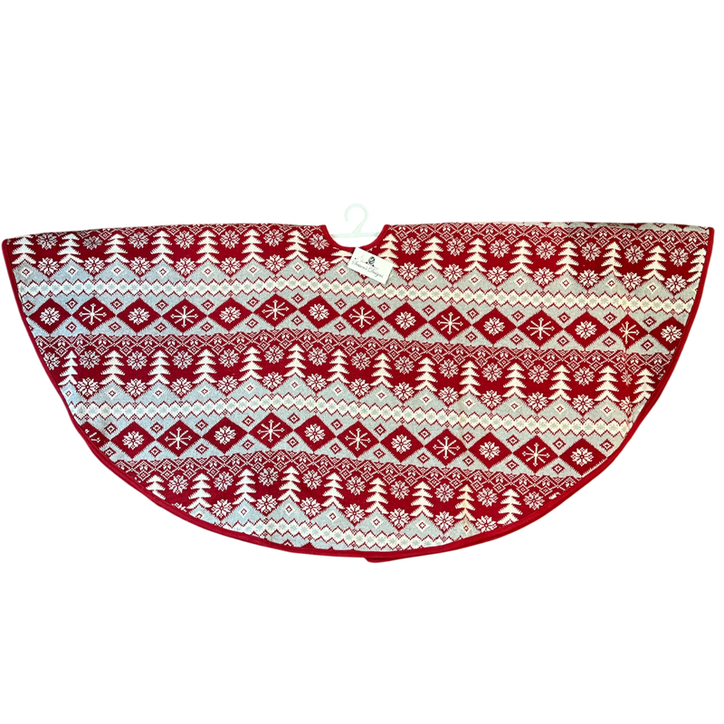 Christmas Sweater Pattern Tree Skirt
