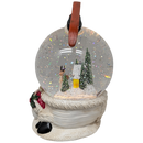 Lighted Spinning Snowman Water Globe Scene