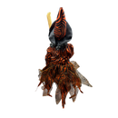 Black and Orange Fabric Sitting Halloween Witch