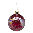 100MM USB Lighted Glass Ball Ornament - Red - Christmas >> Ornaments >> Glass - by Kurt Adler - view 3
