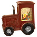 Lighted Spinning Tractor Waterglobe - Santa