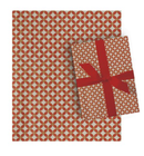 Glitter Embossed Roll Wrap - 30" x 120" - Poinsettia Petals