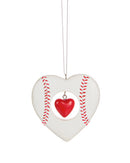 Sports Heart Ornament -  Baseball