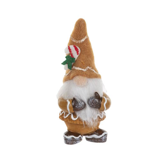 Gingerbread Gnome Pocket Charm Figurine -