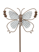 Corrugated Metal Butterfly Garden Stake - - Home & Living >> Garden - by Gerson - view 3