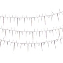 Crystal Clear Twisted Icicle Garland - 9 Foot