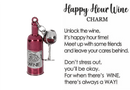 Happy Hour Wine Charm - Red Wine
