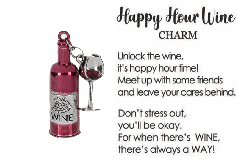 Happy Hour Wine Charm - Red Wine