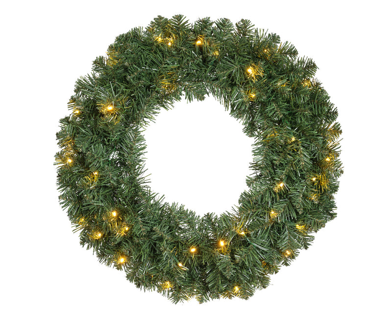 Imperial Wreath - 24 Inch - LED Lighted