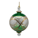Emerald Grandeur Green Ball with Gold Elegance