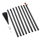 Fairybell 20FT Sectional Alu Pole - Black