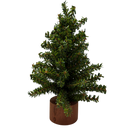 Mini Table Top  Pine Tree Unlit - Trees - by A&B Floral