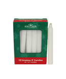 White Dripless Candle for Glockenspell Chimes - 12 Piece Box Set