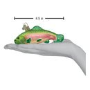 Rainbow Trout Glass Ornament