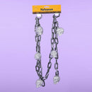 Chain Garland With Glitter Skulls - Halloween - by Kurt Adler - view 3