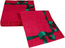 Tied With A Bow Red And  Spruce Luncheon Napkins - Housewares >> Paper Goods - by Caspari - view 3
