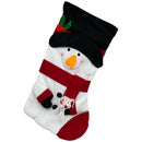 Snowman Plush 3D Stocking - Christmas >> Stockings - by Alef
