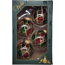 Krebs Value Glass Ornament 4 pack - Holiday Diamond Balls - Christmas >> Ornaments >> Glass - by Christmas By Krebs