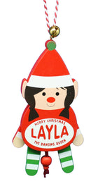 Dancing Wooden Ornament (L - Z) -