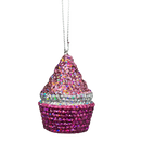 Bedazzled Cupcake Ornament - Deliciously Charming - Christmas >> Ornaments >> Novelty - by Kurt Adler
