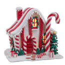 Battery Operated LED Candy Cane Lane House