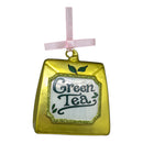 Verdant Comfort: Green Tea Glass Ornament