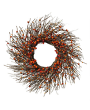 Dried Twig and Fall Berries Wreath - 24 Inch
