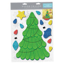 Paper Images Christmas Tree Peel-and-Stick Window Cling – Decorate Your Own Holiday Tree